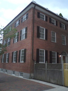 The Porter House, 1806-7. The oldest remaining building in the South End at 1724 Washington Street. Restored in 1997, the previously decrepit structure barely survived. A two bedroom condo in the building is currently available for $849,000 (13).