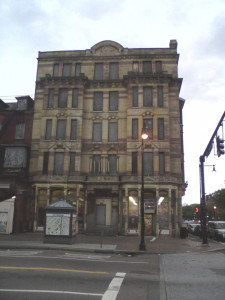 The way the South End used to be in the not too recent past. The Hotel Alexandra (1875) sits at the Northwest corner of Massachusetts Avenue and Washington Street. Widely regarded as the end of the South End for reasons that will become clear in the next entry, this building stands at the frontier of gentrification.